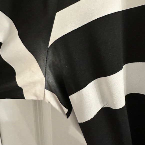 INC International Concepts Monochrome Geometric Long Sleeve Dress - Picture 3 of 4